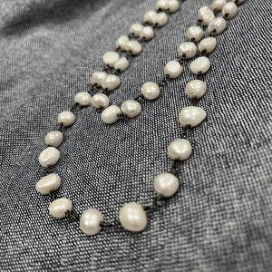 Silpada Sterling Silver Fresh Catch Pearl 32" Necklace N1368